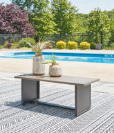 Tampa Furniture Outlet Lutz - Ashley Furniture - Bree Zee Outdoor - Rectangular End Table / Brown - P160-703